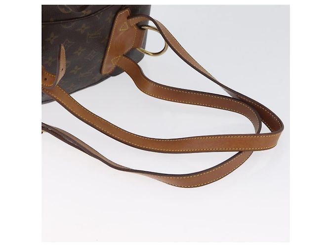 Louis Vuitton Vintage Montsouris Monogram Canvas MM Marron - vue 7
