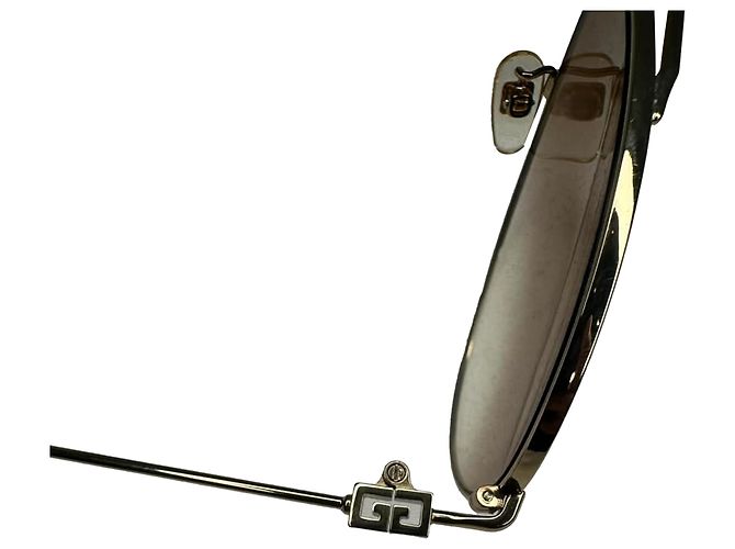 Occhiali da sole Aviator Givenchy in metallo marrone Rosso - vista 10