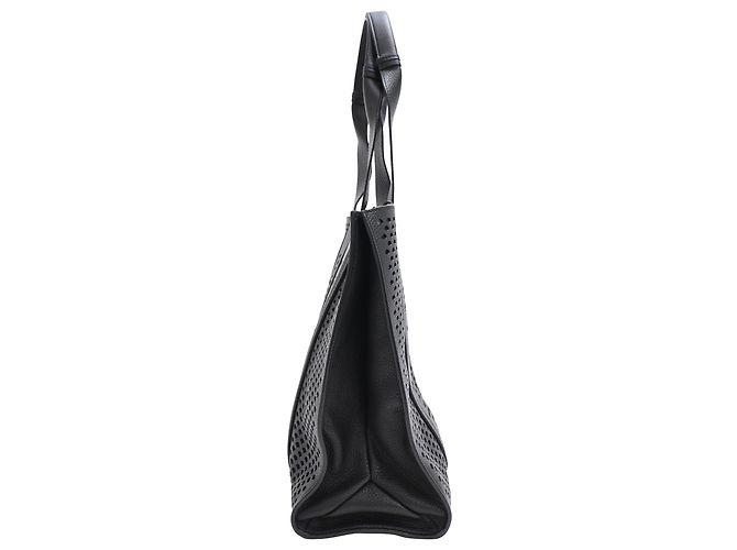 Borsa Tote Woody Large in pelle nera Chloé Nero - vue 2
