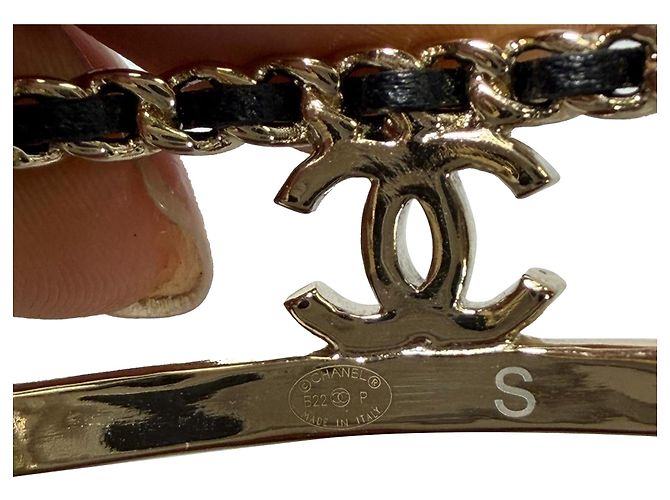 Timeless Bracciale Chanel CC Chain Accent in metallo dorato D'oro - vista 6