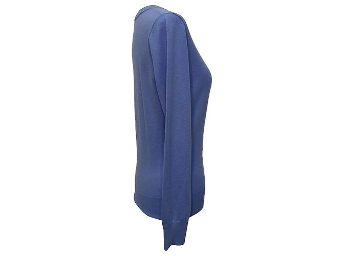 Suéter de cuello redondo de punto Zimmermann en azul marino en cachemira azul marino - vista 2