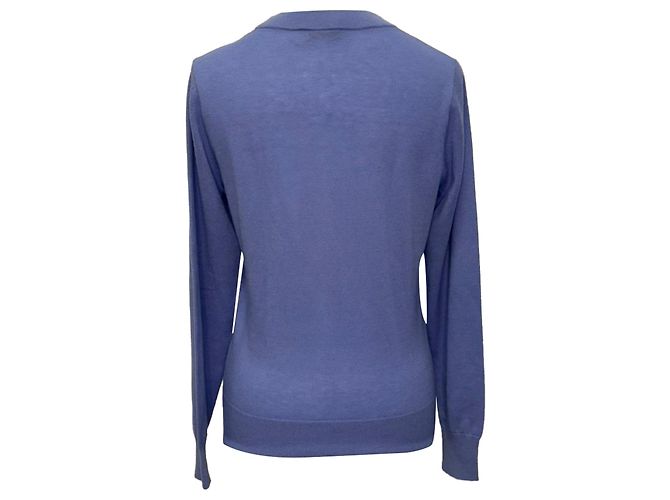 Suéter de cuello redondo de punto Zimmermann en azul marino en cachemira azul marino - vista 3
