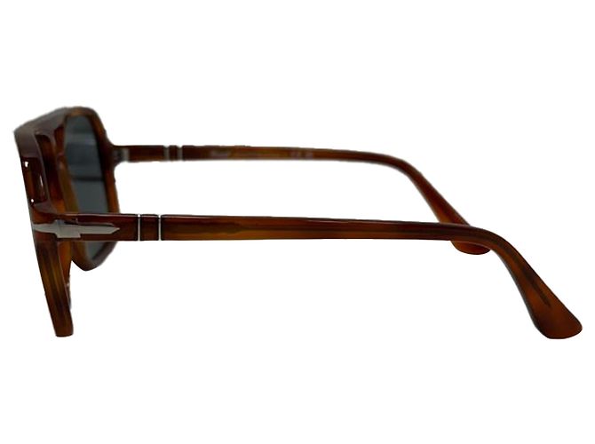 Gafas de sol Persol PO3328S Aviator en acetato marrón Castaño Roja - vista 2
