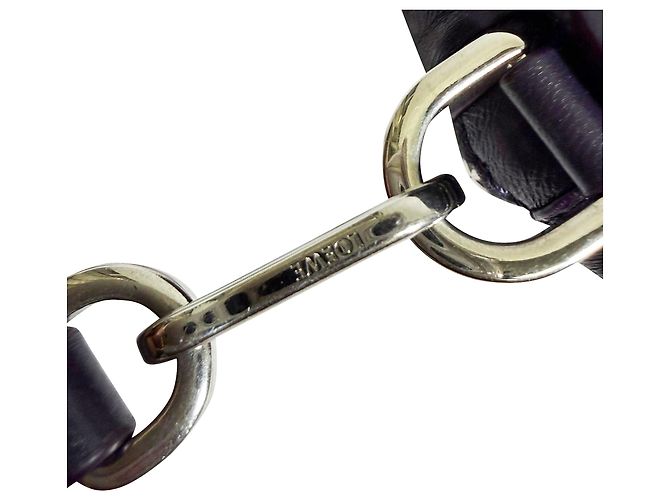 Pochette Bracelet Plissé Loewe in Pelle Viola Porpora - vista 8