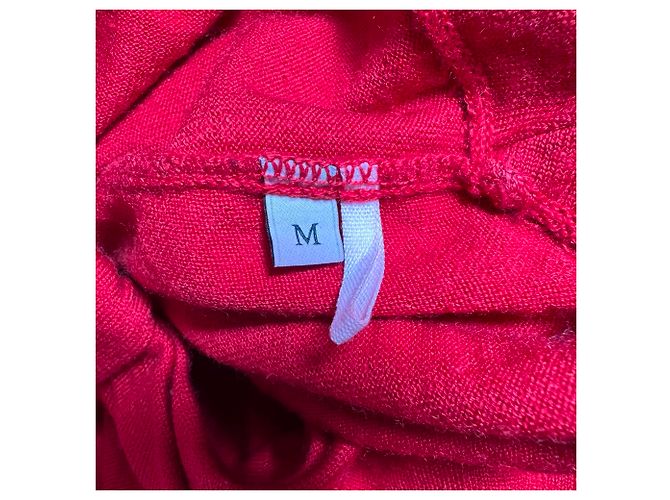 Valentino Garavani Suéter Valentino com detalhe de laço em lã vermelha Vermelho - vista 5