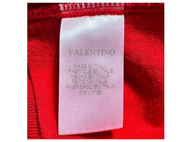 Valentino Garavani Suéter Valentino com detalhe de laço em lã vermelha Vermelho - vista 6