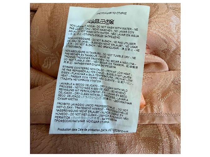 Falda midi asimétrica de jacquard en seda naranja Etro - vista 5
