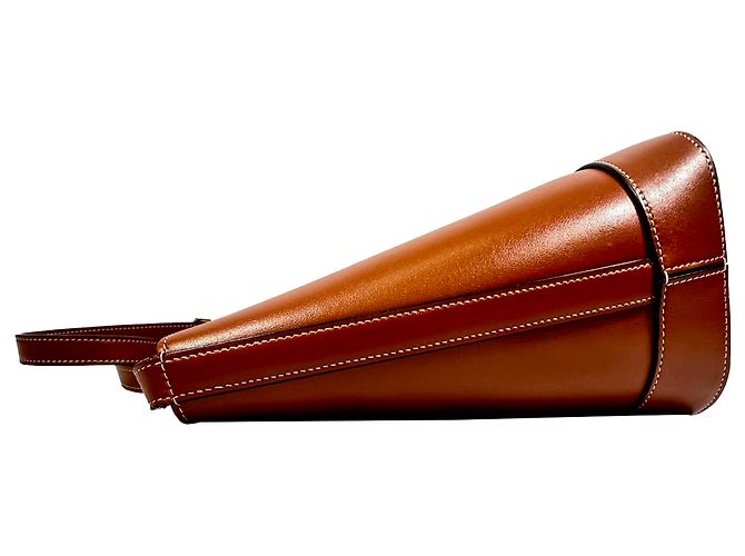 Céline Borsa a secchiello Celine Small Cuir Triomphe in pelle marrone - vista 6
