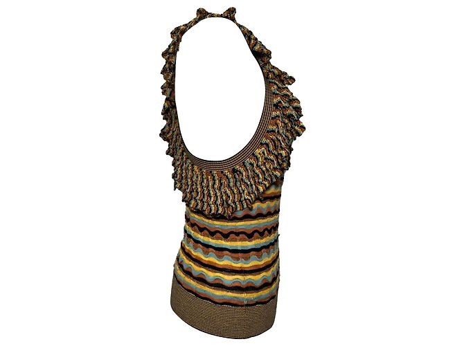 Top Sadie di Ulla Johnson in seta multicolore - vista 2