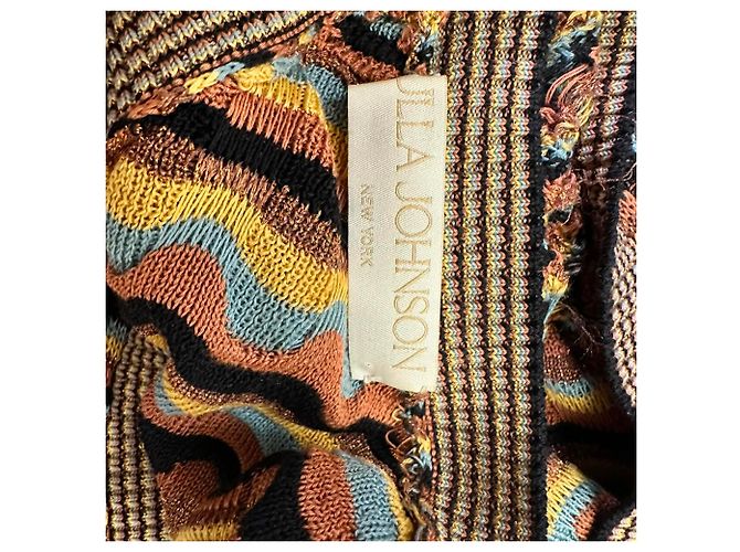Top Sadie di Ulla Johnson in seta multicolore - vista 4