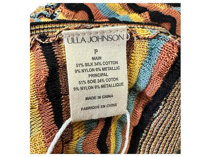 Top Sadie di Ulla Johnson in seta multicolore - vista 6