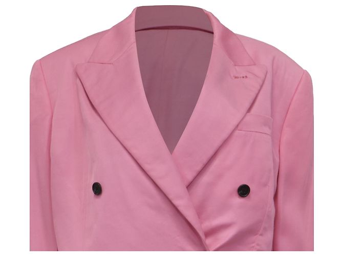 Tom Ford Doppelrevers-Blazer aus rosa Viskose Pink - Ansicht 2