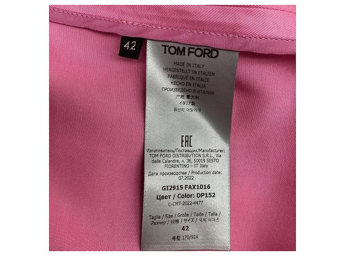 Tom Ford Doppelrevers-Blazer aus rosa Viskose Pink - Ansicht 9