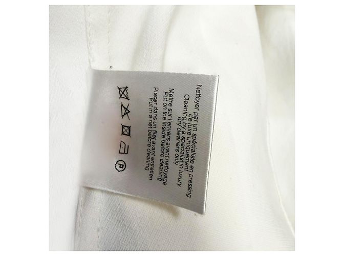 Blazer Lanvin de botonadura sencilla en lino blanco Crudo - vista 6
