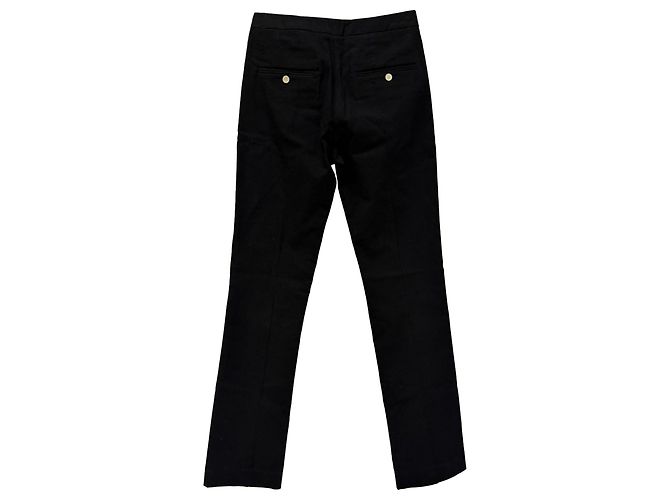 Pantalones de pernera recta en algodón negro Isabel Marant - vista 2