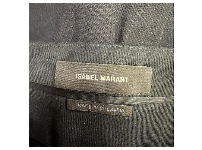 Pantalones de pernera recta en algodón negro Isabel Marant - vista 3