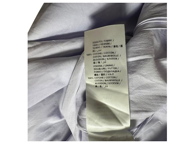 Autre Marque Abito midi con scollo a V Alexander Mcqueen in cotone viola Porpora - vista 7