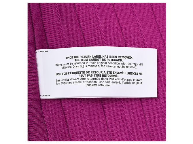 Herve Leger Vestido Bridget de malha canelada plissada em rayon roxo por Hervé Léger - vista 5