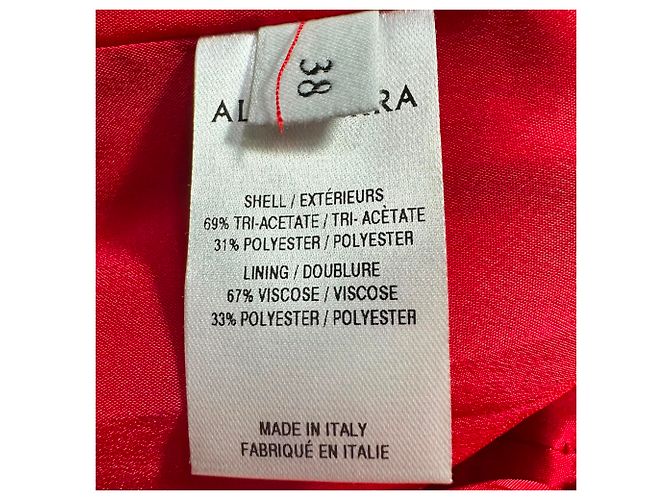 Altuzarra Einreihiger Blazer mit Taschen aus rotem Triacetat - Ansicht 7