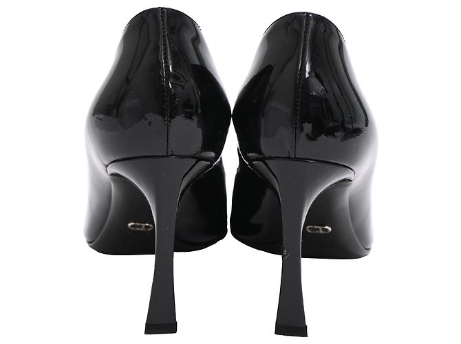 Décolleté LaParisienne di Christian Dior in vernice nera Nero - vista 4