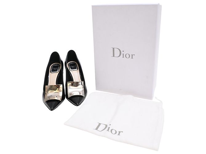 Décolleté LaParisienne di Christian Dior in vernice nera Nero - vista 7