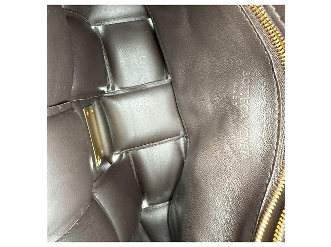 Bolsa transversal acolchoada Cassette da Bottega Veneta em couro de cordeiro marrom Vermelho - vista 7