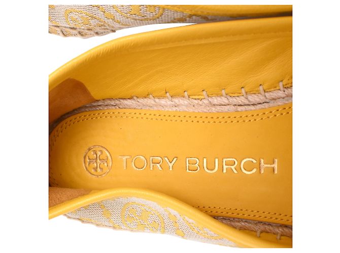 Espadrillas in jacquard con logo Tory Burch in tela gialla Giallo - vista 11