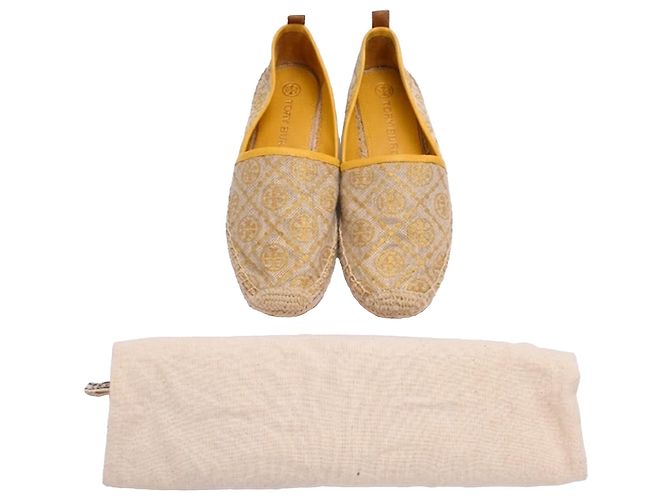 Espadrillas in jacquard con logo Tory Burch in tela gialla Giallo - vista 12