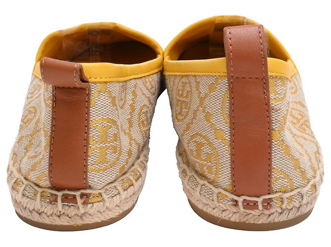 Espadrillas in jacquard con logo Tory Burch in tela gialla Giallo - vista 3