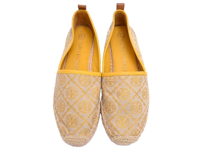 Espadrillas in jacquard con logo Tory Burch in tela gialla Giallo - vista 5