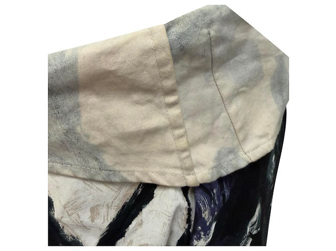 Gonna stampata lunghezza al ginocchio Dries Van Noten in cotone multicolore - vista 5