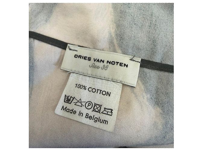 Gonna stampata lunghezza al ginocchio Dries Van Noten in cotone multicolore - vista 6