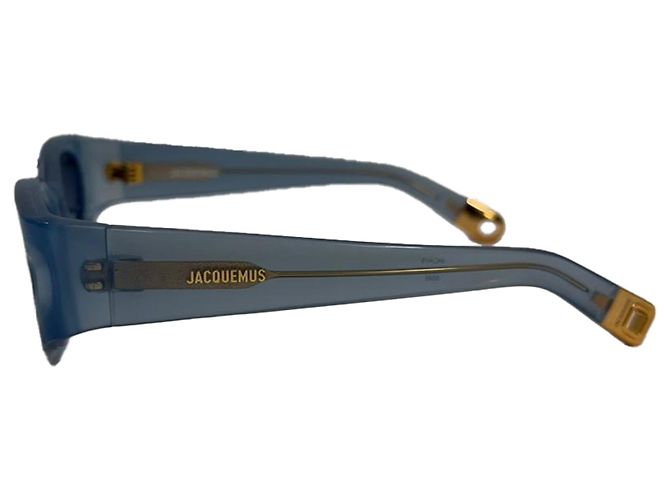 Gafas de sol Jacquemus Les Lunettes Ovalo en acetato azul claro - vista 2