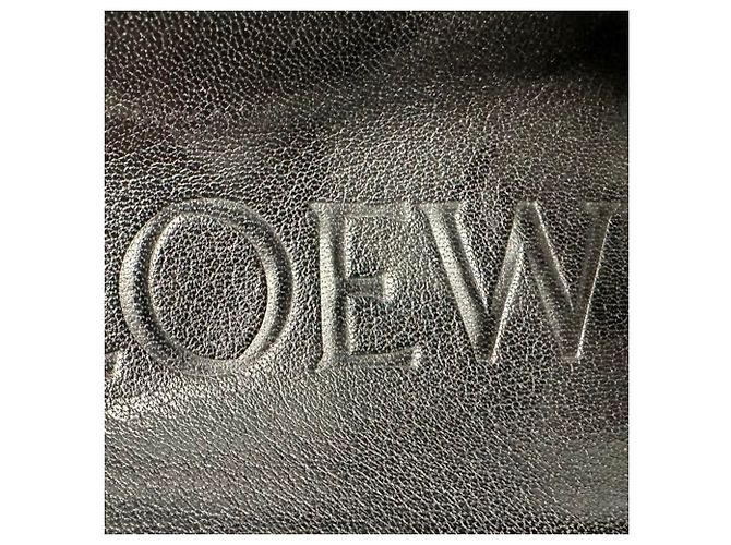 Ciabatte Thong Loewe Ease Embellished in Pelle di Agnello Nera Nero - vista 9