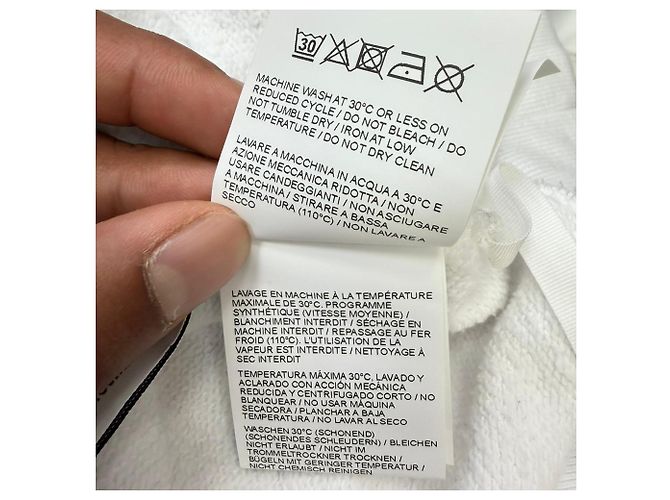 Off White Off-White Degrade Arrow-Print Hoodie aus weißer Baumwolle - Ansicht 8