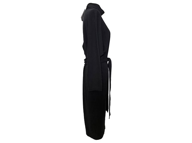 Tom Ford Cutout Rollkragen-Midikleid aus schwarzem Kaschmir - Ansicht 2