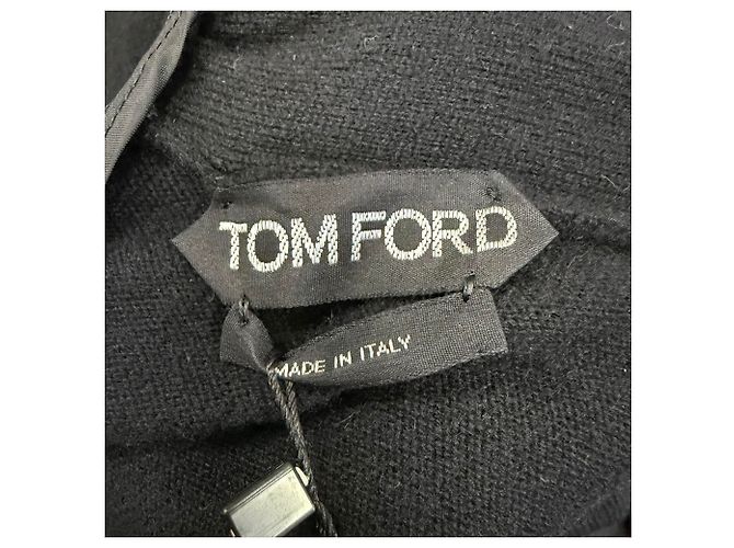 Tom Ford Cutout Rollkragen-Midikleid aus schwarzem Kaschmir - Ansicht 5