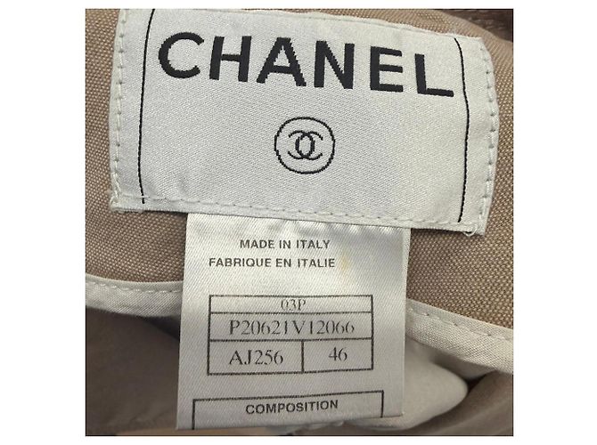 Timeless Giacca in denim Chanel con zip in cotone marrone Rosso - vista 8
