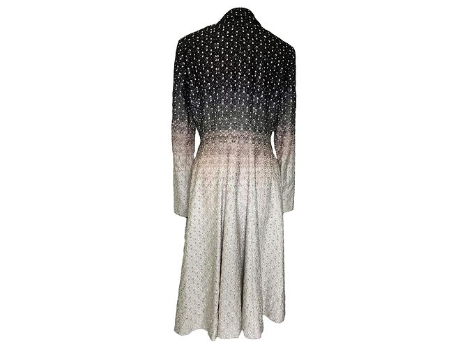 Missoni Gradient Patterned Flared Coat in Multicolor Rayon Multiple colors - view 3