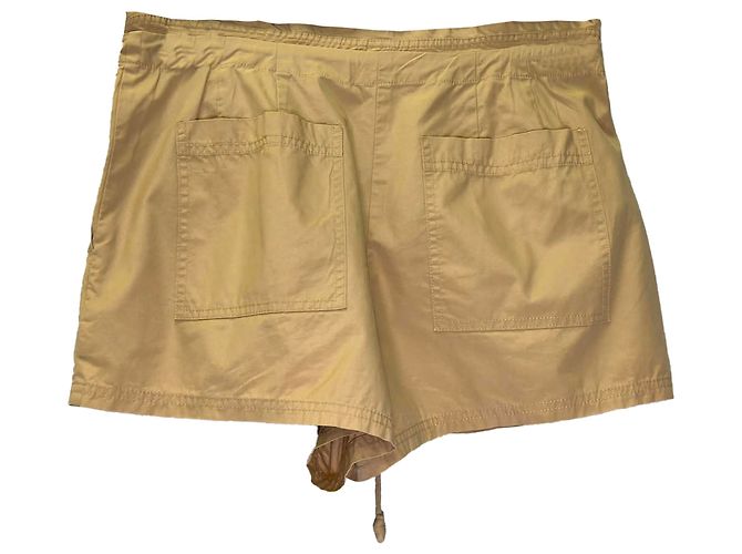 Short plisado Camryn de Ulla Johnson en algodón beige - vista 2