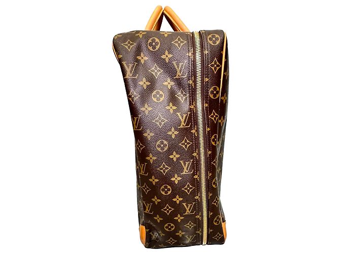 Louis Vuitton Monogram Sirius 55 Koffer aus braunem Canvas Python drucken - Ansicht 2