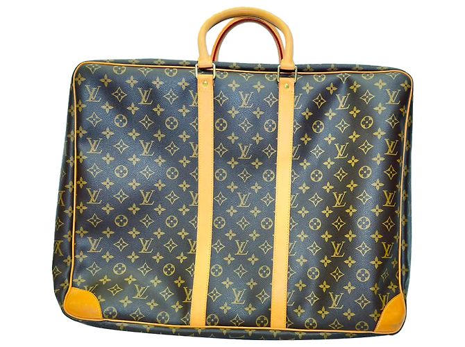 Louis Vuitton Monogram Sirius 55 Koffer aus braunem Canvas Python drucken - Ansicht 3