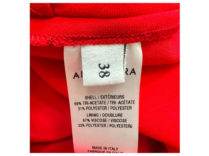 Pantalones de pierna recta Altuzarra en triacetato rojo - vista 4