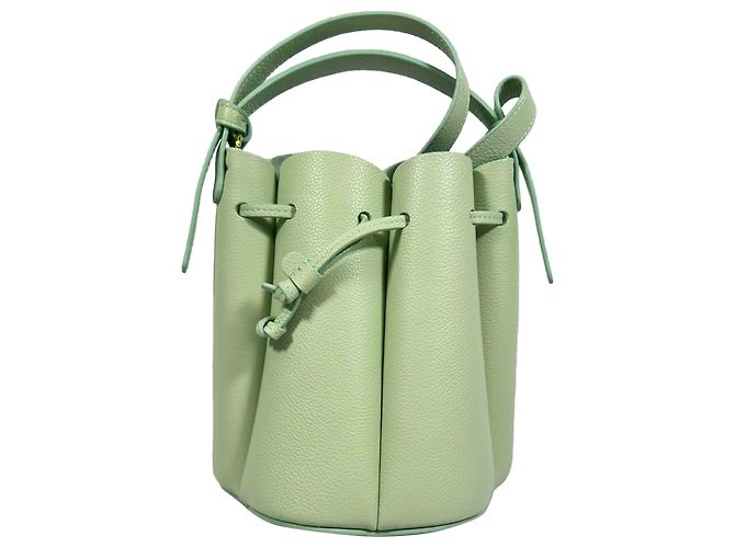 Polène Mini borsa Numero Huit di Polene in pelle verde - vista 5