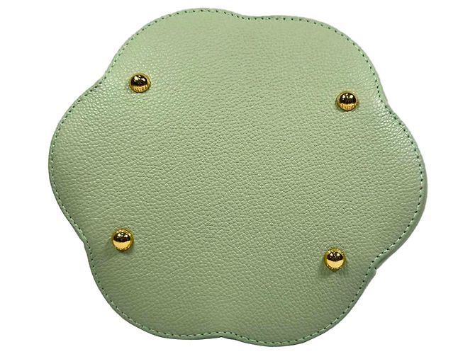 Polène Mini borsa Numero Huit di Polene in pelle verde - vista 7
