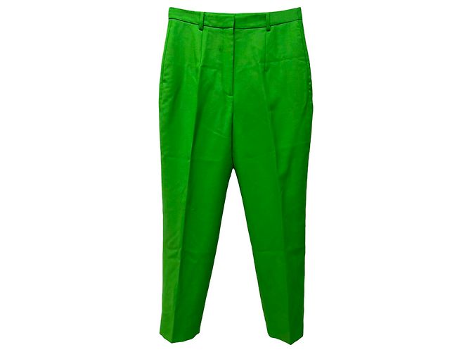 Alexander McQueen Double-Breasted Blazer and Trousers in Green Wool - view 4