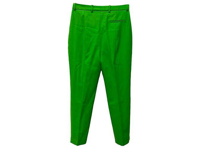 Alexander McQueen Double-Breasted Blazer and Trousers in Green Wool - view 5