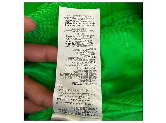 Alexander McQueen Double-Breasted Blazer and Trousers in Green Wool - view 8