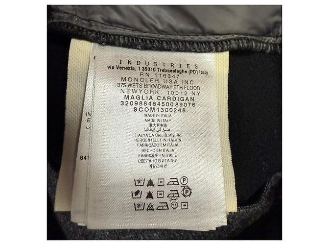 Chaqueta Moncler Grenoble con paneles con cremallera en lana gris - vista 5