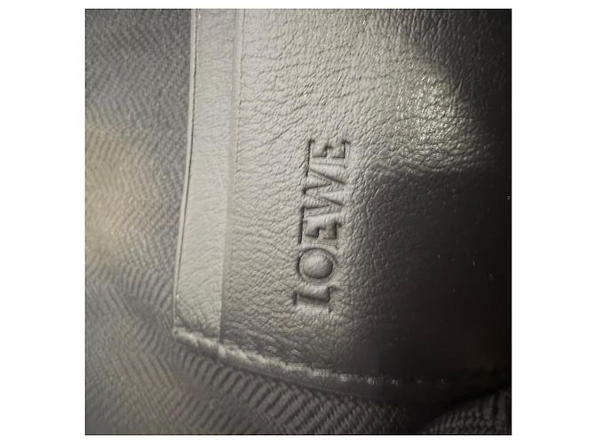 Pochette Loewe T-Knot in pelle nera Nero - vista 5